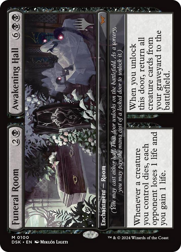 {@R} Funeral Room // Awakening Hall [Duskmourn: House of Horror Promos][PP DSK 100]