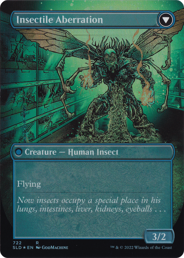 {R} Delver of Secrets // Insectile Aberration (Borderless) [Secret Lair: From Cute to Brute][SLD 722]