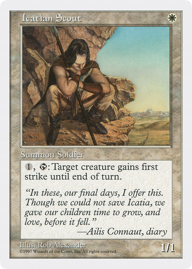 {C} Icatian Scout [Fifth Edition][5ED 037]