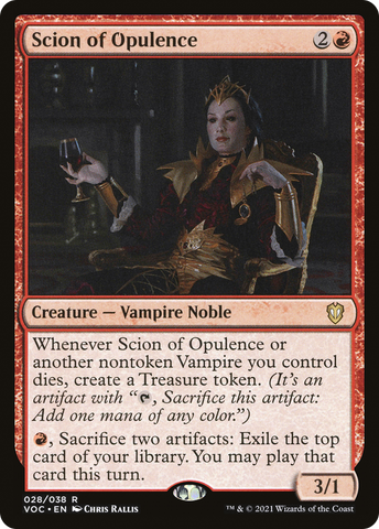 {R} Scion of Opulence [Innistrad: Crimson Vow Commander][VOC 028]