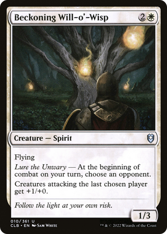 {C} Beckoning Will-o'-Wisp [Commander Legends: Battle for Baldur's Gate][CLB 010]