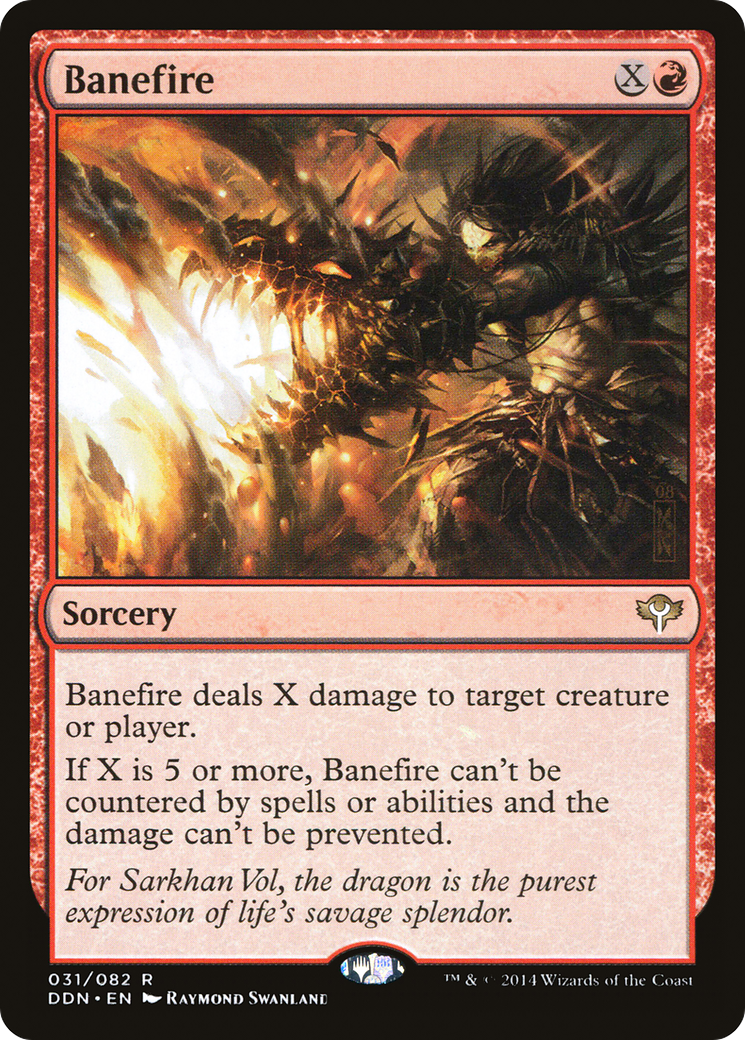 {R} Banefire [Duel Decks: Speed vs. Cunning][DDN 031]