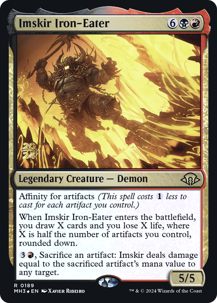 {R} Imskir Iron-Eater [Modern Horizons 3 Prerelese Promos][PR PMH3 189]
