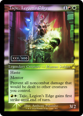 {R} Tajic, Legion's Edge (Retro) (Serialized) [Ravnica Remastered][SR RVR 385]
