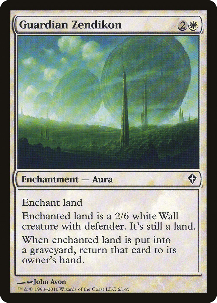 {C} Guardian Zendikon [Worldwake][WWK 006]