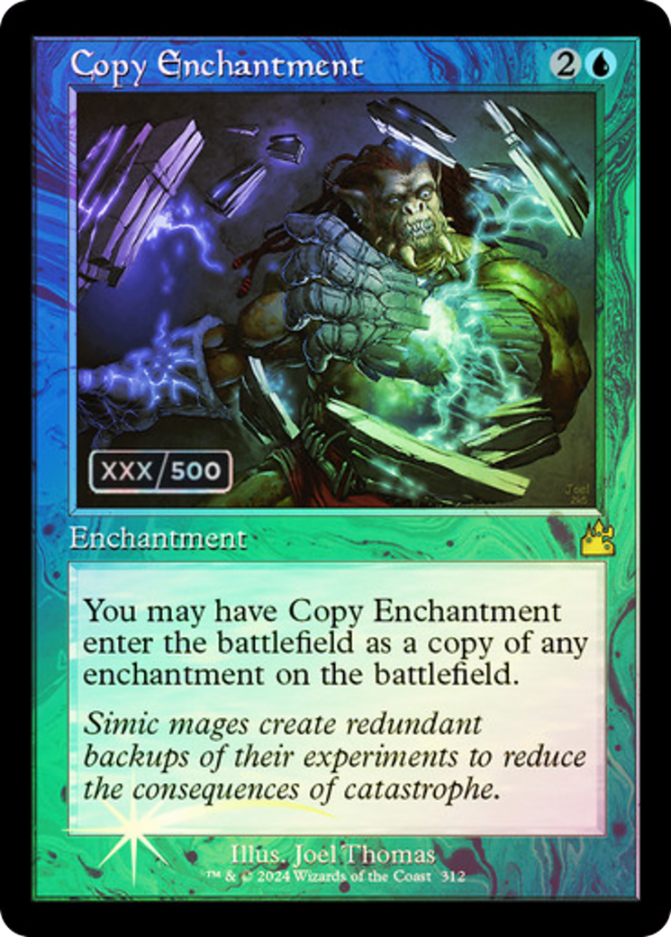 {R} Copy Enchantment (Retro) (Serialized) [Ravnica Remastered][SR RVR 312]
