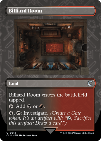 {C} Billiard Room (Borderless) [Ravnica: Clue Edition][CLU 013]