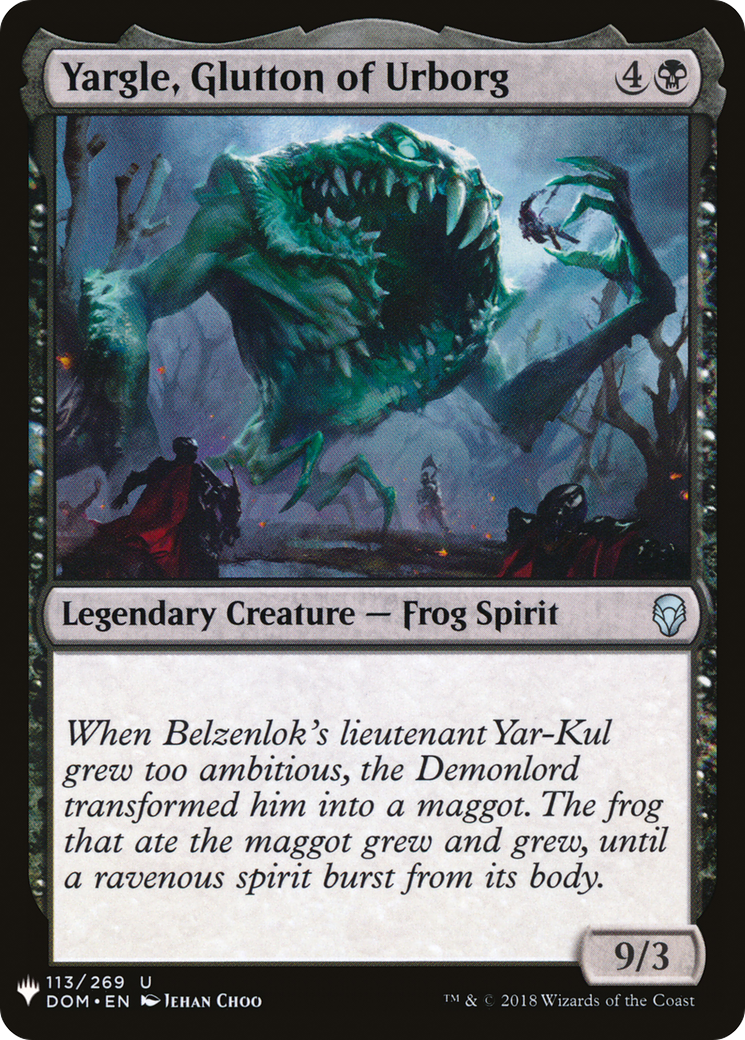 {C} Yargle, Glutton of Urborg [Mystery Booster][LS DOM 113]