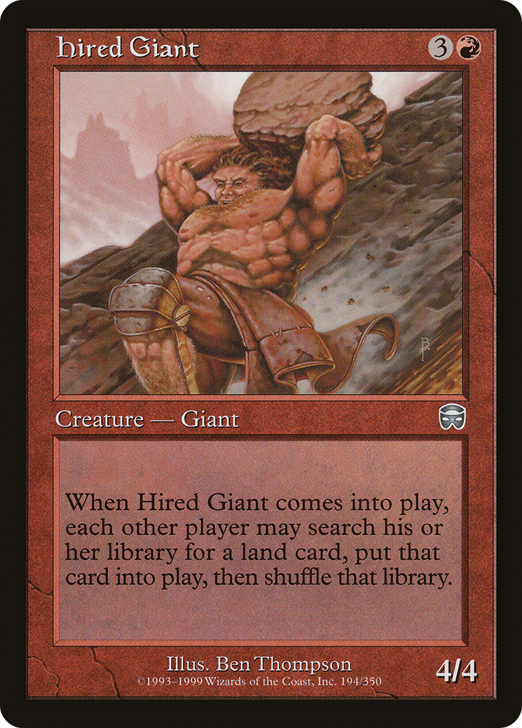 {C} Hired Giant [Mercadian Masques][MMQ 194]