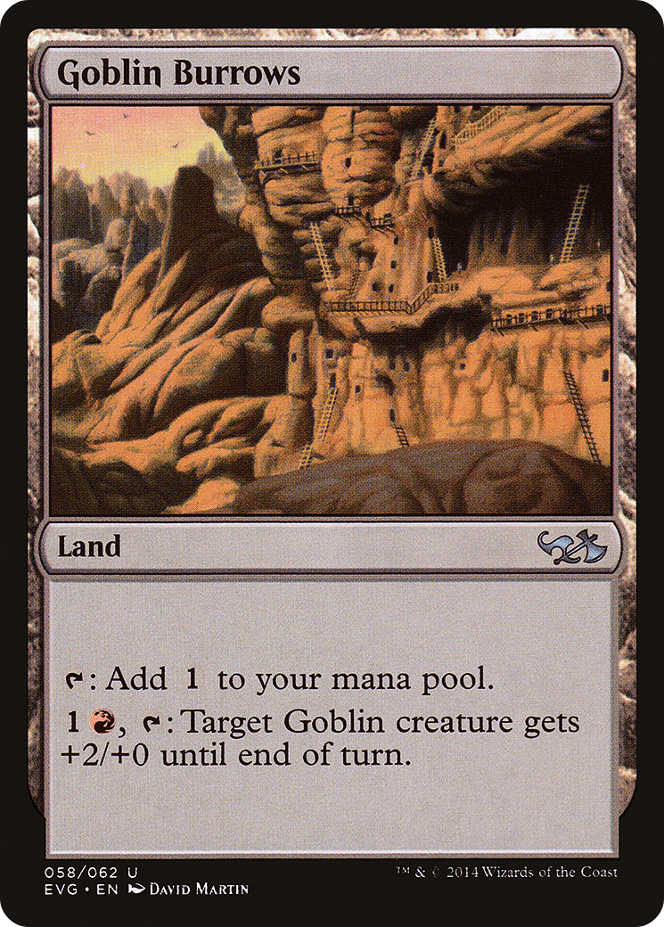 {C} Goblin Burrows (Elves vs. Goblins) [Duel Decks Anthology][EVG 058]