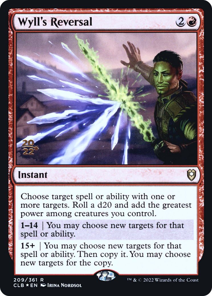 {R} Wyll's Reversal [Commander Legends: Battle for Baldur's Gate Prerelease Promos][PR CLB 209]