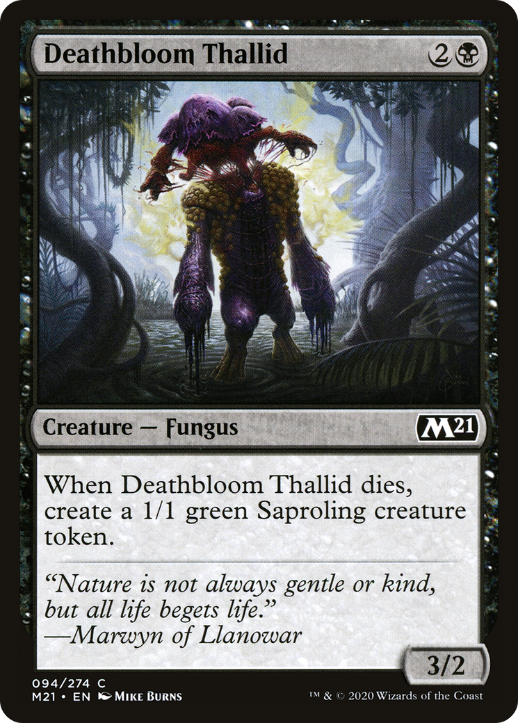 {C} Deathbloom Thallid [Core Set 2021][M21 094]