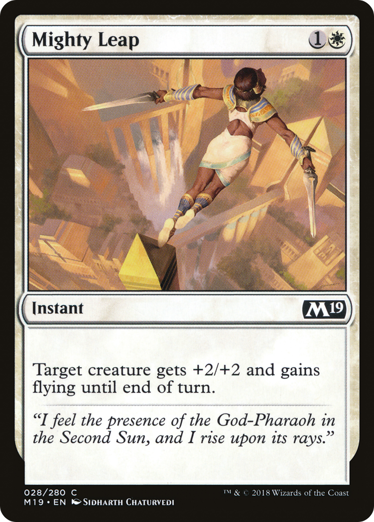 {C} Mighty Leap [Core Set 2019][M19 028]
