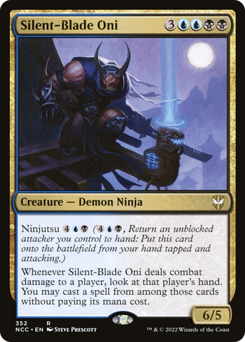 {R} Silent-Blade Oni [Streets of New Capenna Commander][NCC 352]