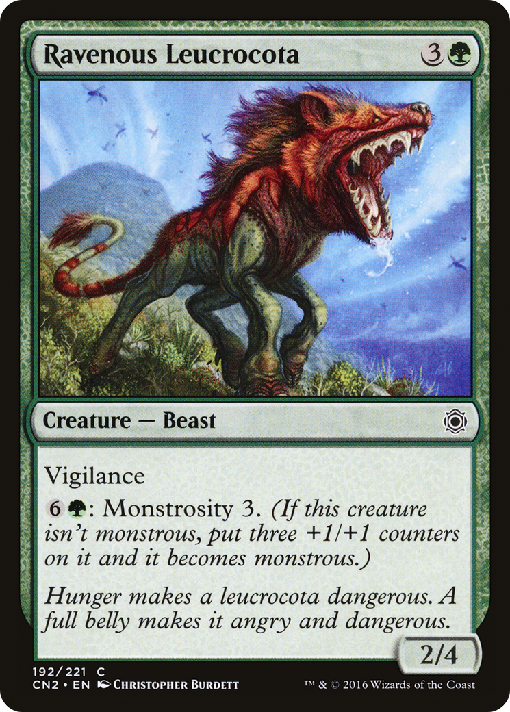 {C} Ravenous Leucrocota [Conspiracy: Take the Crown][CN2 192]