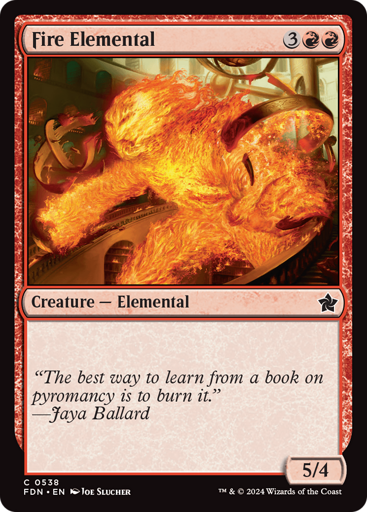 {@C} Fire Elemental [Foundations][FDN 538]
