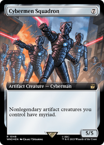 {R} Cybermen Squadron (Extended Art) (Surge Foil) [Doctor Who][WHO 1048]