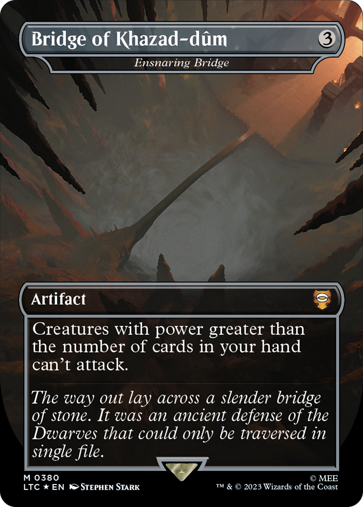 {R} Ensnaring Bridge - Bridge of Khazad-dum (Surge Foil Realms and Relics) [The Lord of the Rings: Tales of Middle-Earth Commander][LTC 380]