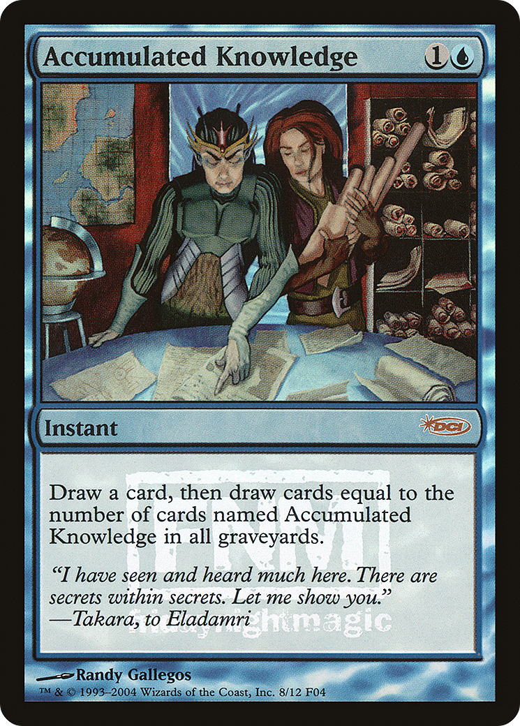 {R} Accumulated Knowledge [Friday Night Magic 2004][PA F04 008]