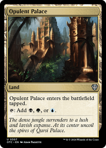 {C} Opulent Palace [Outlaws of Thunder Junction Commander][OTC 307]