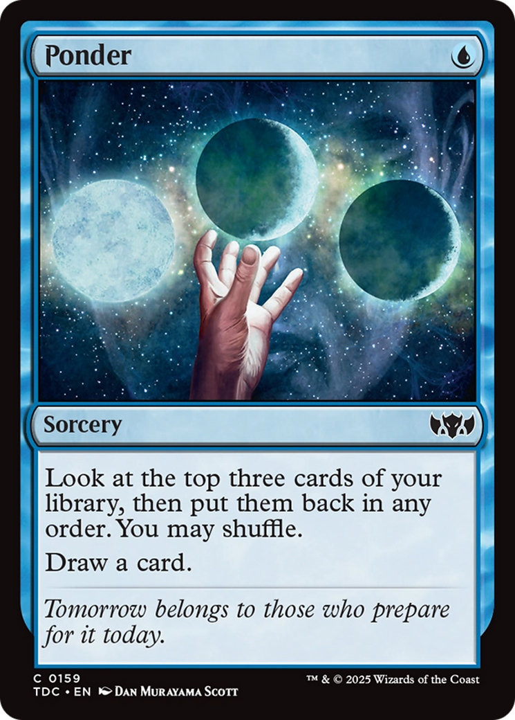 {C} Ponder [Tarkir: Dragonstorm Commander][TDC 159]