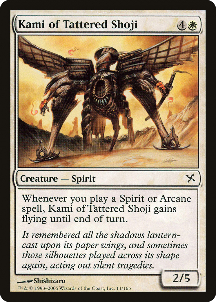 {C} Kami of Tattered Shoji [Betrayers of Kamigawa][BOK 011]