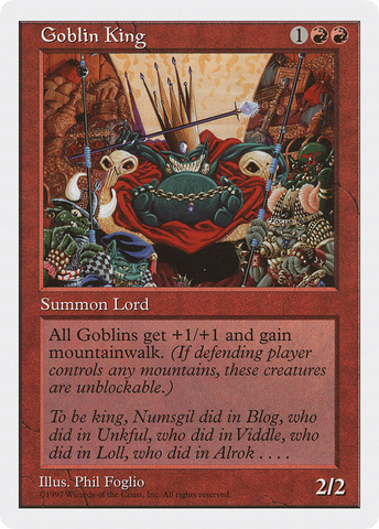 {R} Goblin King [Fifth Edition][5ED 236]