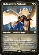 {C} Radiant, Serra Archangel (Etched) [Commander Legends][CMR 553]
