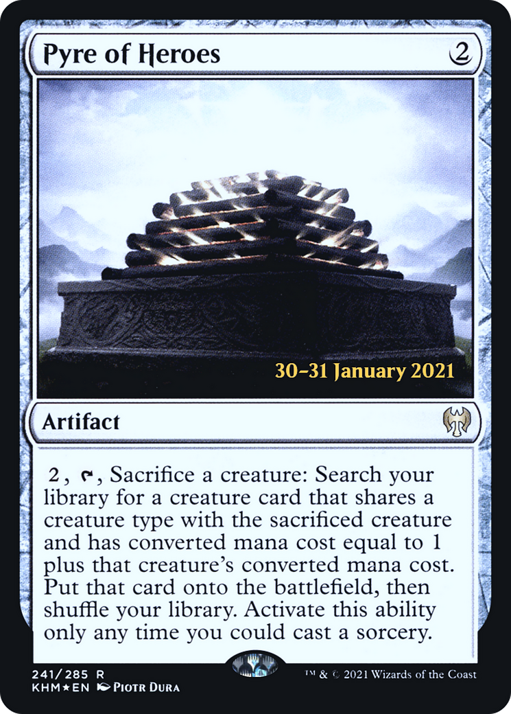 {R} Pyre of Heroes [Kaldheim Prerelease Promos][PR KHM 241]