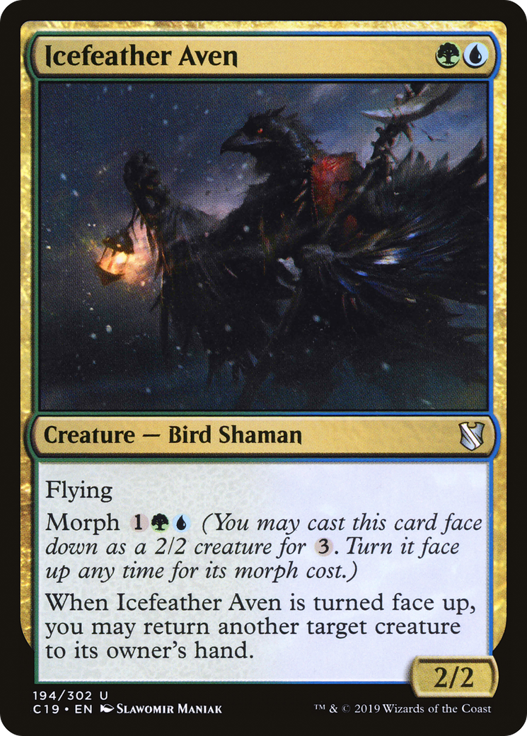 {C} Icefeather Aven [Commander 2019][C19 194]