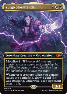 {R} Zurgo Stormrender (Borderless) [Tarkir: Dragonstorm Commander][TDC 010]
