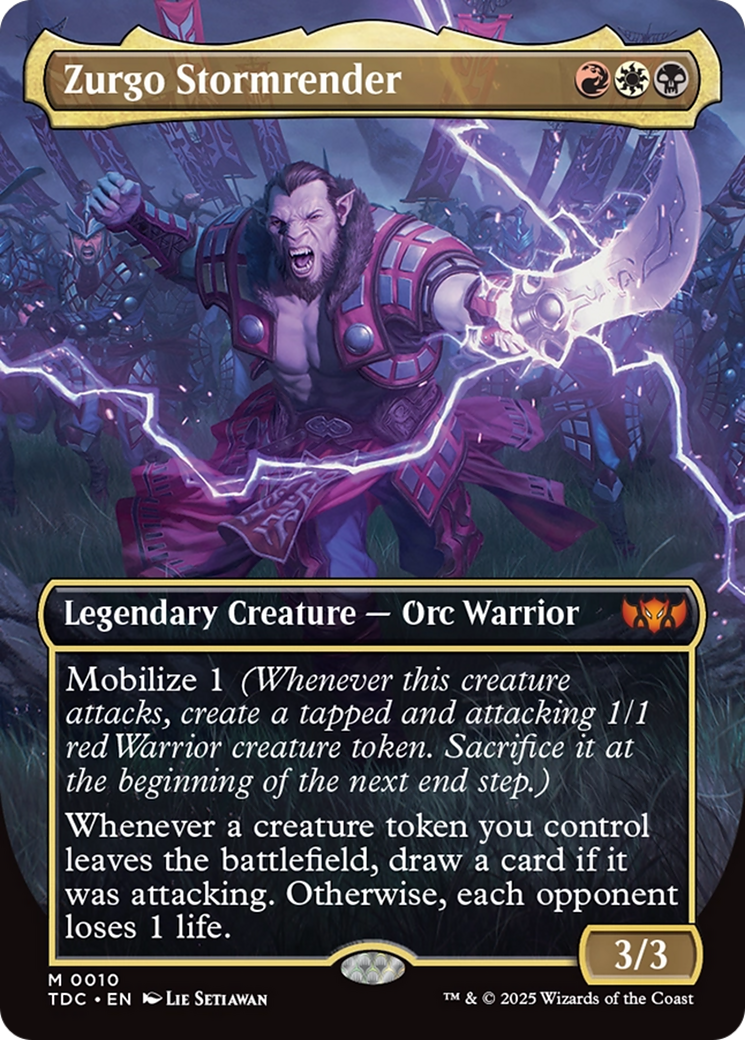 {R} Zurgo Stormrender (Borderless) [Tarkir: Dragonstorm Commander][TDC 010]