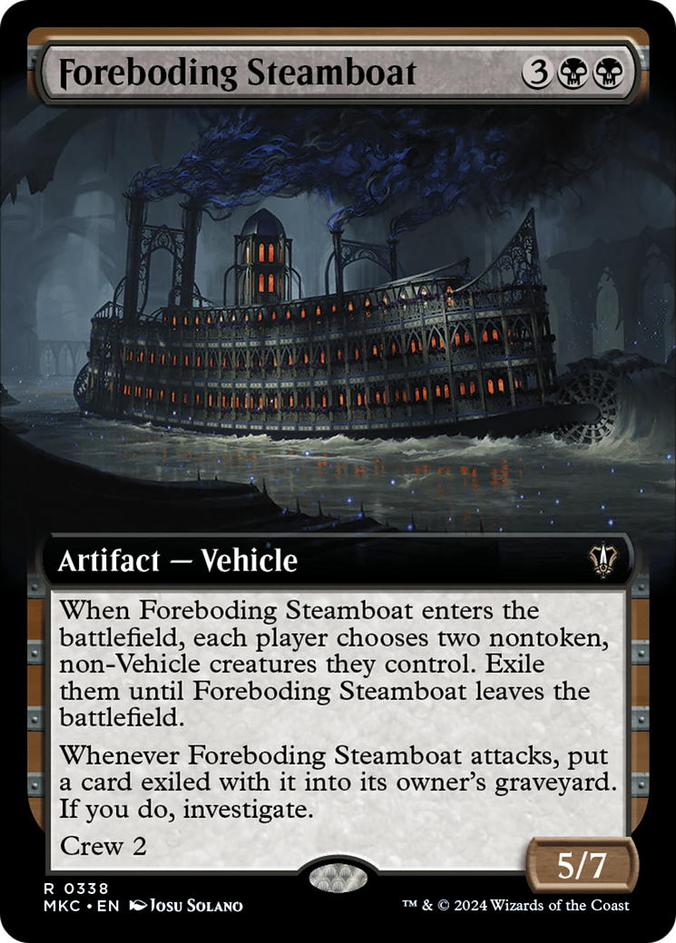 {R} Foreboding Steamboat (Extended Art) [Murders at Karlov Manor Commander][MKC 338]