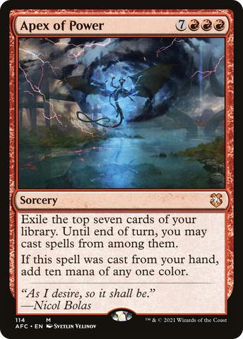 {R} Apex of Power [Dungeons & Dragons: Adventures in the Forgotten Realms Commander][AFC 114]