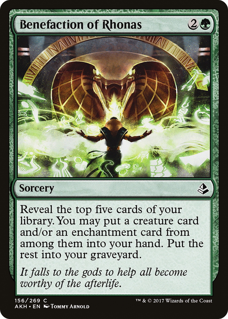 {C} Benefaction of Rhonas [Amonkhet][AKH 156]