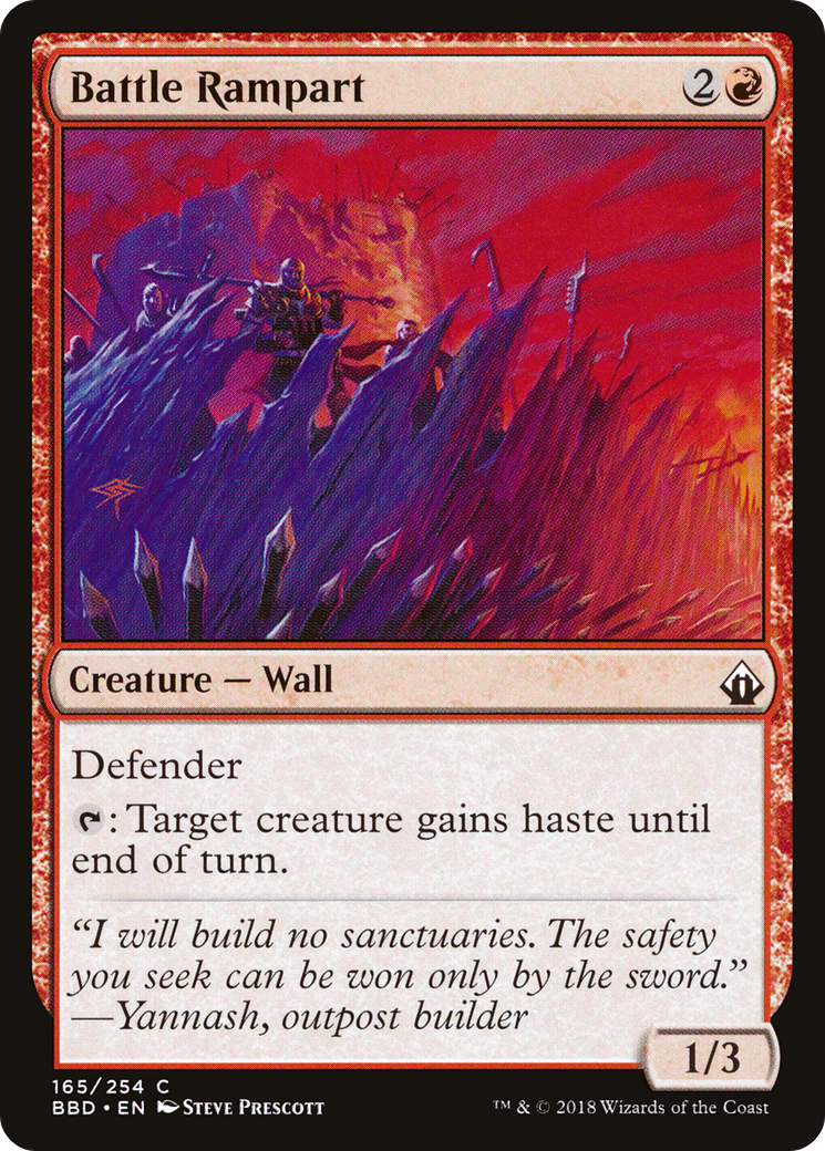 {C} Battle Rampart [Battlebond][BBD 165]
