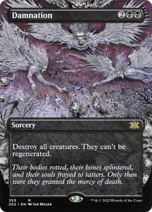 {R} Damnation (Borderless Alternate Art) [Double Masters 2022][2X2 353]