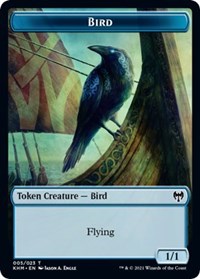 {T} Bird (005) // Soldier Double-sided Token [Kaldheim Commander Tokens][TKHC 005/023]
