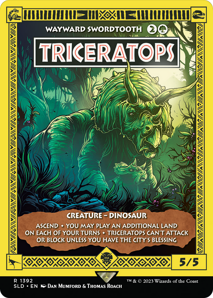 {R} Triceratops - Wayward Swordtooth [Secret Lair Drop Series][SLD 1392]