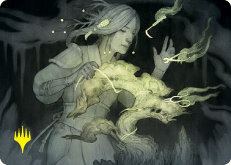 {A} Careful Cultivation Art Card (Gold-Stamped Signature) [Kamigawa: Neon Dynasty Art Series][GS ANEO 021]