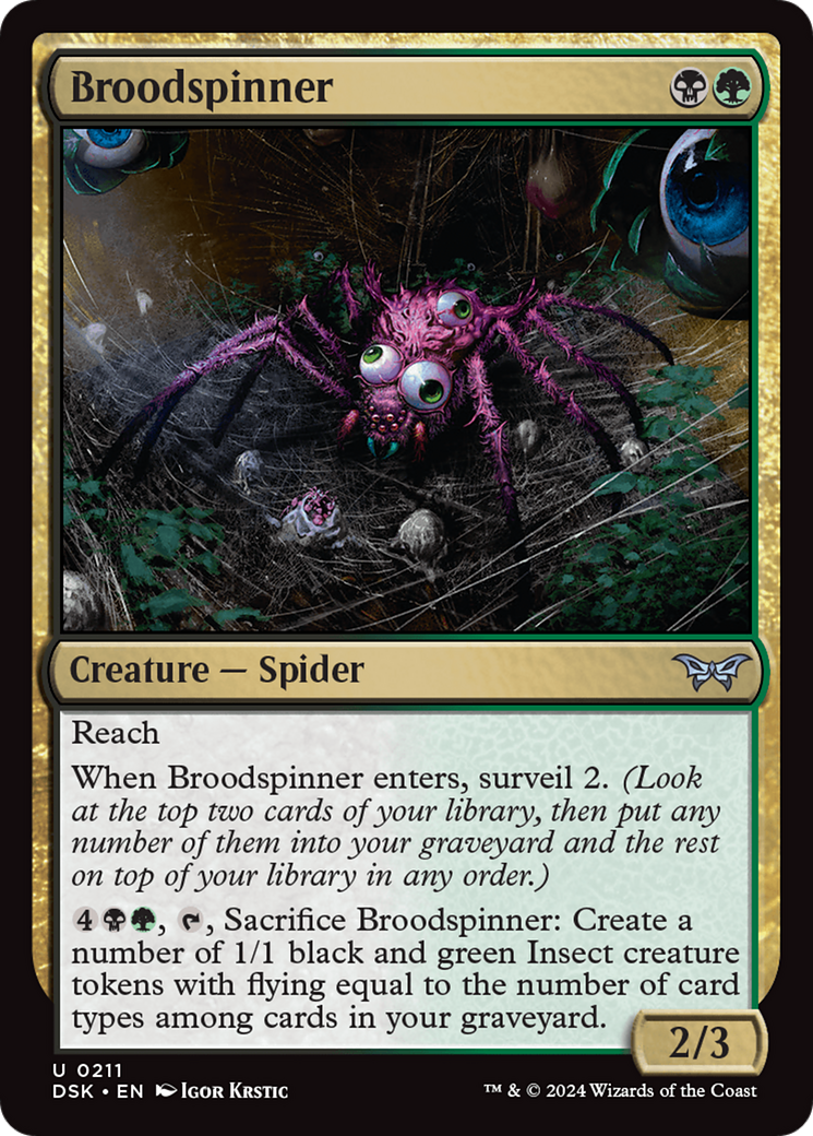 {@C} Broodspinner [Duskmourn: House of Horror][DSK 211]