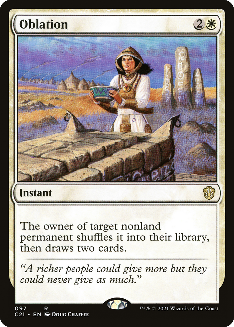 {R} Oblation [Commander 2021][C21 097]