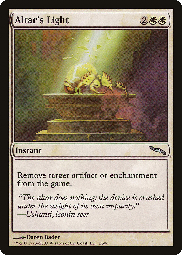 {C} Altar's Light [Mirrodin][MRD 001]