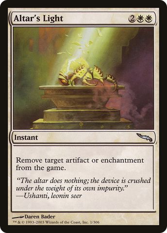 {C} Altar's Light [Mirrodin][MRD 001]