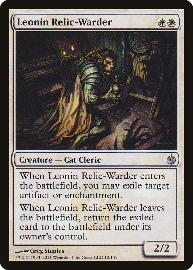 {C} Leonin Relic-Warder [Mirrodin Besieged][MBS 010]