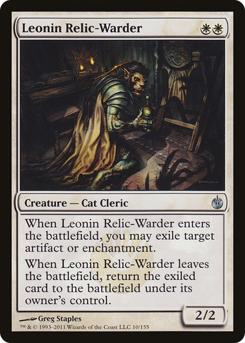 {C} Leonin Relic-Warder [Mirrodin Besieged][MBS 010]