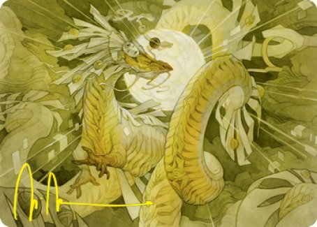 {A} Brilliant Restoration Art Card (Gold-Stamped Signature) [Kamigawa: Neon Dynasty Art Series][GS ANEO 022]