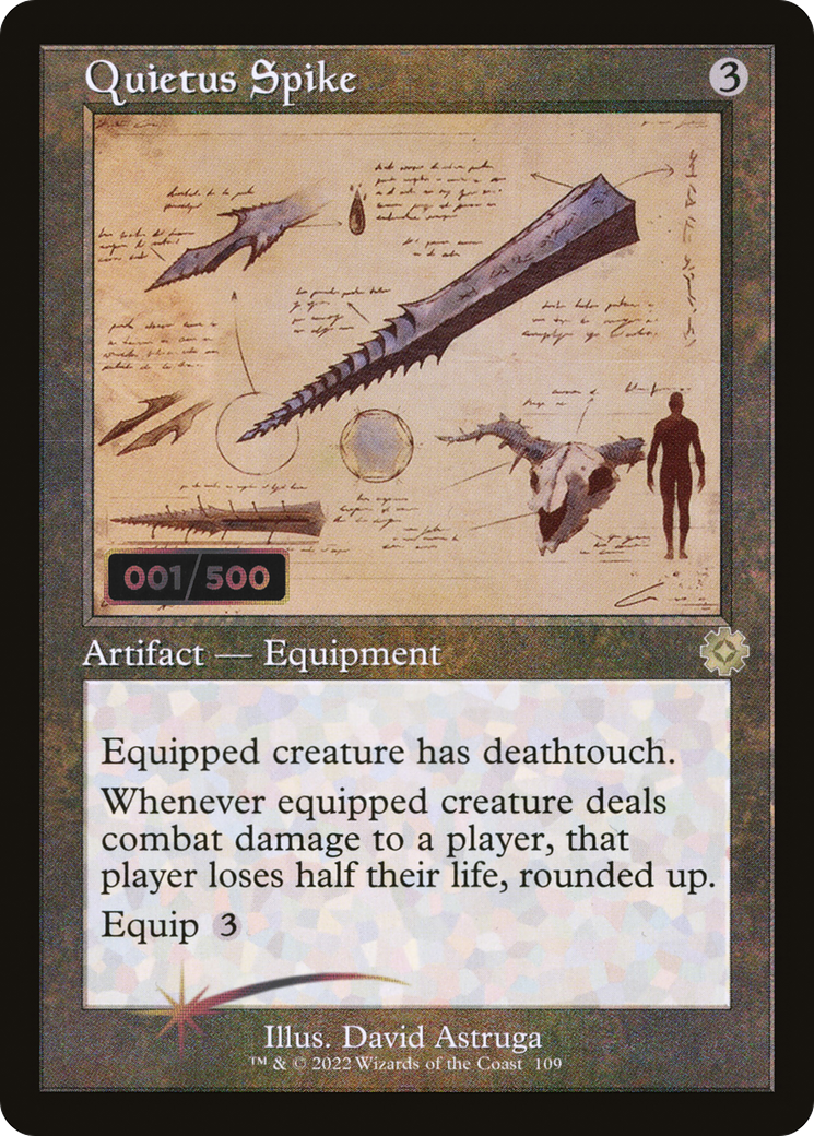 {R} Quietus Spike (Schematic) (Serial Numbered) [The Brothers' War Retro Artifacts][BRR 109]