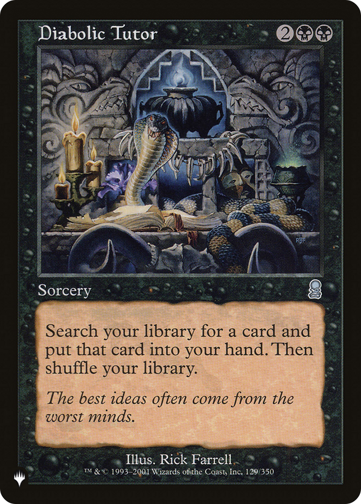 Diabolic Tutor [LIST 129/350]
