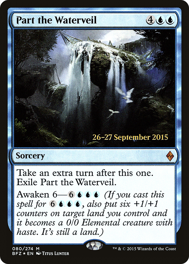 {R} Part the Waterveil [Battle for Zendikar Prerelease Promos][PR BFZ 080]
